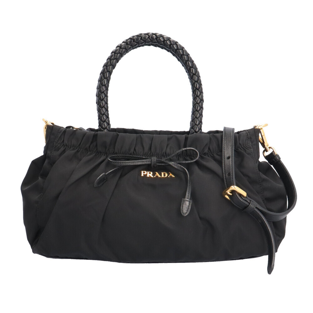 Prada Shoulder Bag, Nylon BN1631, Black, Women's, Used, 2-way